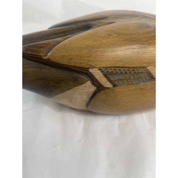 TOM TABER SIGNED NAT'S POND MALLARD DECORATIVE BIRD WATERFOWL WOOD CARVED DECOY - Picture 5 of 12